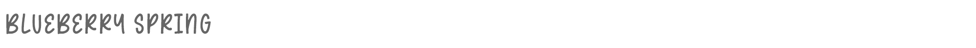 Blueberry Spring Blueberry Spring.otf font preview